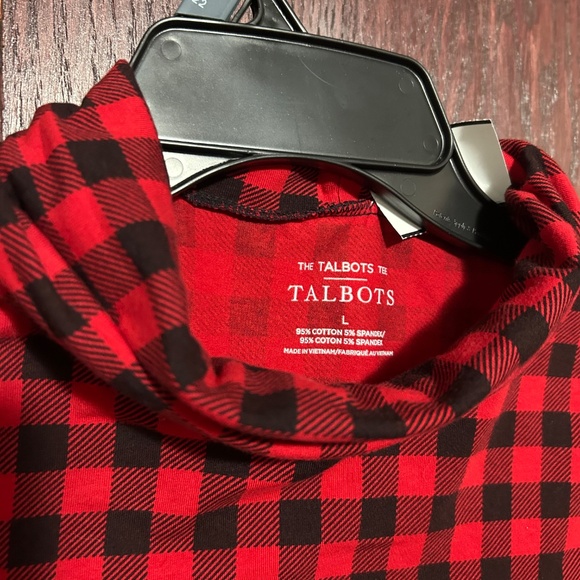 Talbots Therma warmth Turtleneck Buffalo Plaid - Picture 2 of 2